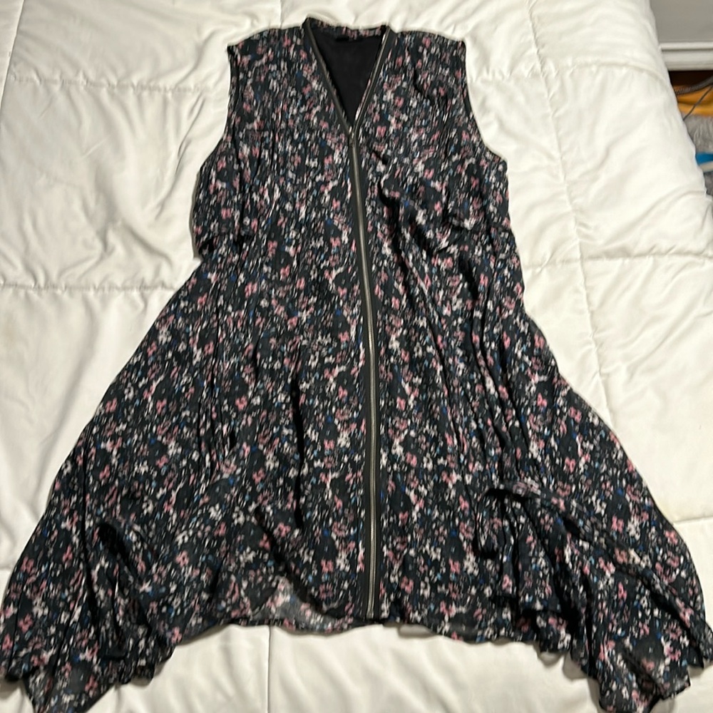 All Saints, front zip dress.  Size large